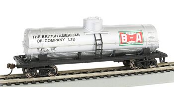 Bachmann 17812 40' Single Dome Tank Car - British American Oil (Silver) B.A.O.X. #358