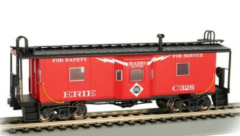 Bachmann 73203  Bay Window Caboose (with Roof Walk) - Erie