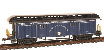 Bachmann 15305  Old Time Coach Clerestory Roof - Baggage - B&O Royal Blue