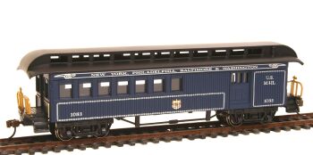 Bachmann 15205  Old Time Coach Clerestory Roof - Combine - B&O Royal Blue