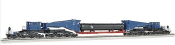 Bachmann 80511  Schnabel Car with Retort/Cylinder Load - Blue & Black