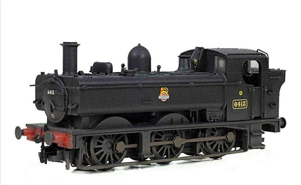Graham Farish 371-986C  GWR 64XX Pannier Tank 6413 BR Black (Early Emblem) 