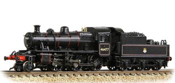 Graham Farish 372-626A  LMS Ivatt 2MT 46477 BR Lined Black (Early Emblem)