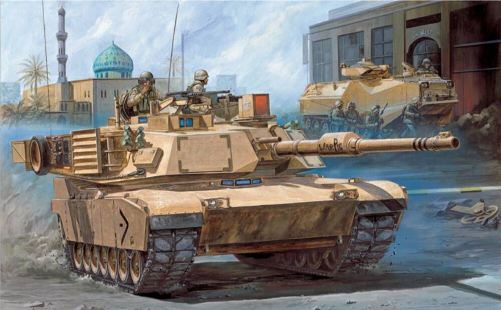 Academy 13202  US Army M1A1 Abrams Iraq 2003 Main Battle Tank