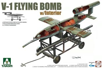 Takom 2151  German Air Force V-1 Flying Bomb w/ Interior 1:35