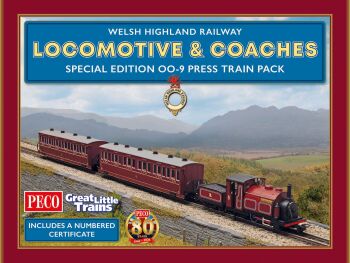 Peco GR1005  Special Edition OO-9 Press Train Pack (Welsh Highland Railway)