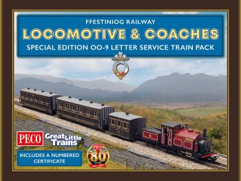 Peco GR1006  Special Edition OO-9 Letter Service Train Pack (Ffestiniog Railway)