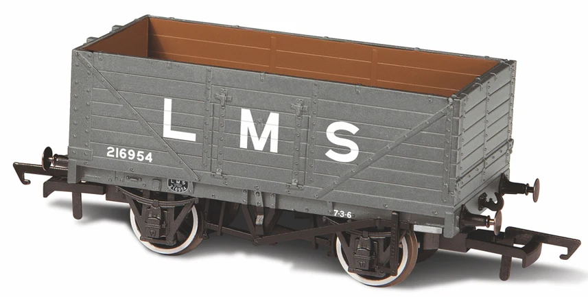 Oxford Rail OR76MW7036  LMS 7 Plank Mineral Wagon 216954