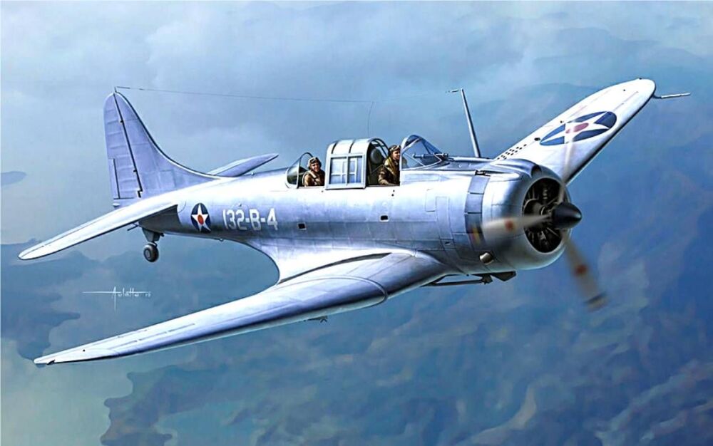 Academy 12331  US Marine Corps SBD-1 Pearl Harbor Dive Bomber Aircraft