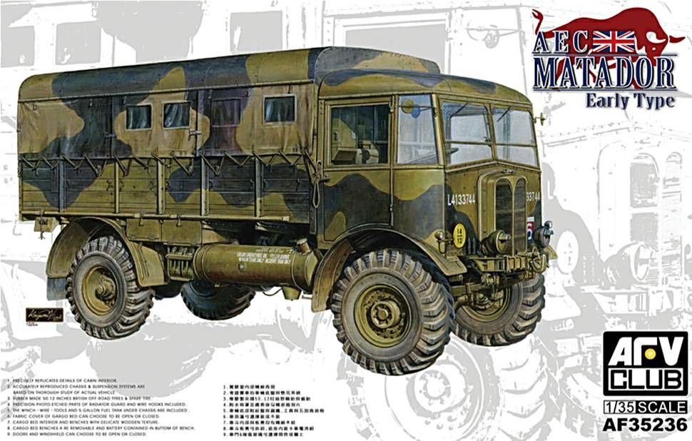 AFV Club AF35236  British Army AEC Early 1940 Matador Truck 1:35
