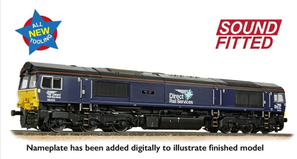 Bachmann 50-010SF  Class 66/4 66422 'Max Joule 1958-1999' DRS Compass (Smal