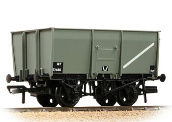 Bachmann 37-450C  16T Steel Slope-Sided Mineral Wagon Rivetted Doors BR Grey