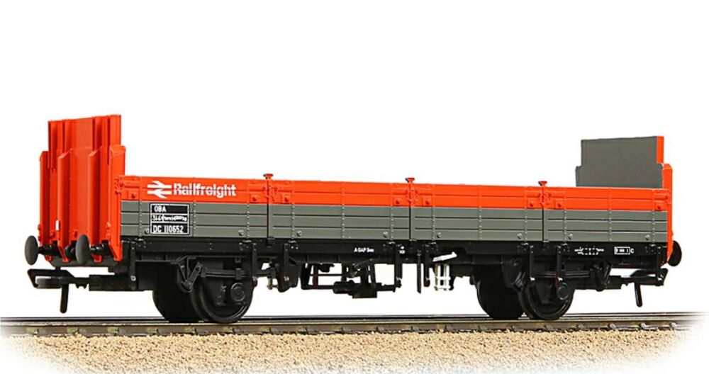 Bachmann 38-041D  BR OBA Open Wagon High Ends BR Railfreight Red & Grey