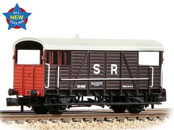 Graham Farish 378-026  SE&CR 25T 'Dance Hall' Brake Van SR Brown