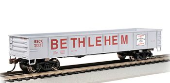 Bachmann 17225  40' Gondola - Bethlehem Steel #46631 - Grey