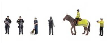 scenecraft 36-440  Modern Police Figures