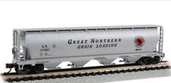 Bachmann 19164  Canadian 4-Bay Cylindrical Grain Hopper - Great Northern #171021 (Silver Series)