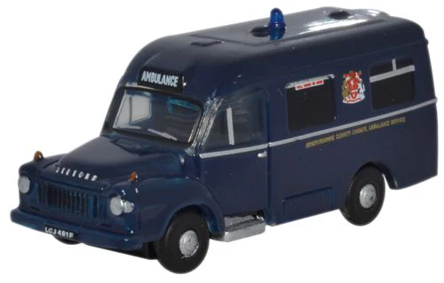 Oxford Diecast NBED001  Bedford/Lomas Ambulance Hereford