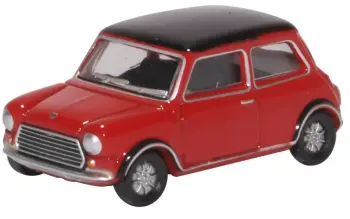 Oxford Diecast 76MCS003  Austin Mini Cooper MKII Tartan Red/black
