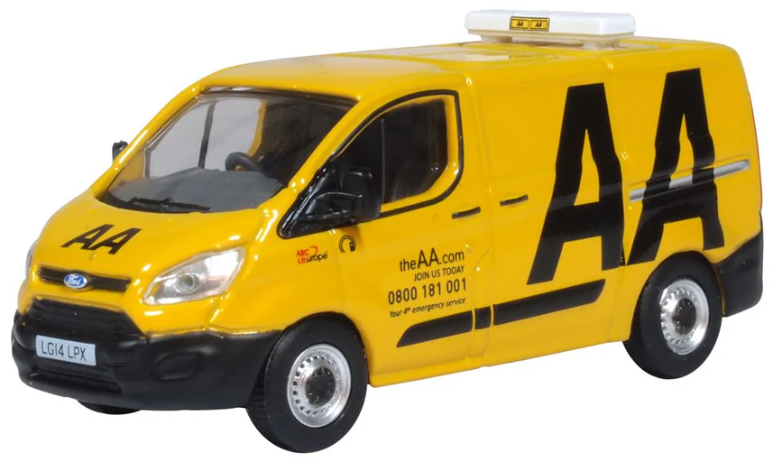 Oxford Diecast 76CUS001  Ford Transit Custom AA