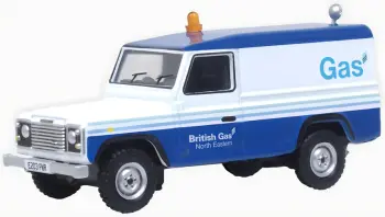 Oxford Diecast 76DEF019  British Gas Land Rover Defender LWB
