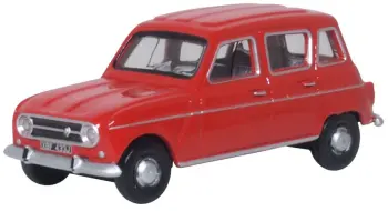 Oxford Diecast 76RN002  Renault 4 Red