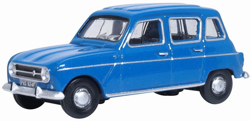 Oxford Diecast 76RN003  Renault 4 Blue