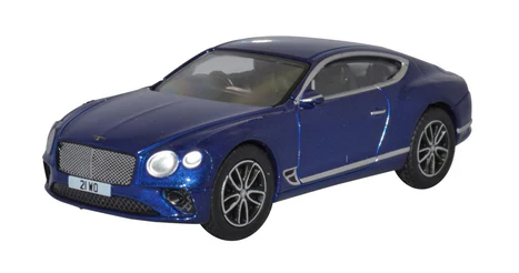 Oxford Diecast 76BCGT002  Bentley Continental Gt Peacock Blue