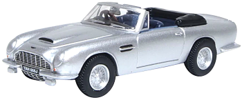 Oxford Diecast 76DB6002  Aston Martin DB6 MkII Volante Silver Birch