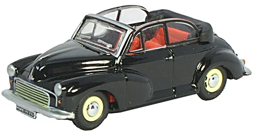 Oxford Diecast 76MMC002  Convertible Open Black/Grey
