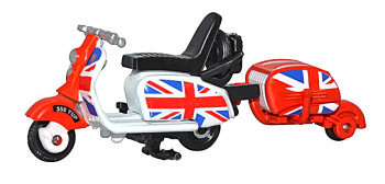 Oxford Diecast 76SC002  Scooter & Trailer Union Flag