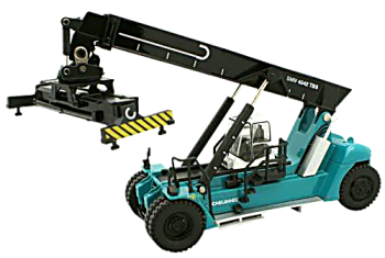 Oxford Diecast 76KRS001  Konecranes Reach Stacker  Blue