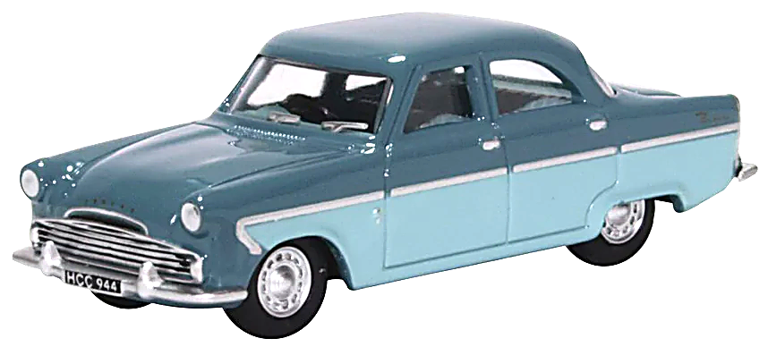 Oxford Diecast 76FZ001  Ford Zodiac MKII Shark Blue and Pompadour Blue