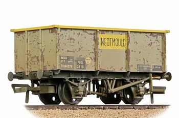 Bachmann 37-283  BR 27T MSO Steel Tippler BR Grey & Yellow 'INGOTMOULD' [W]