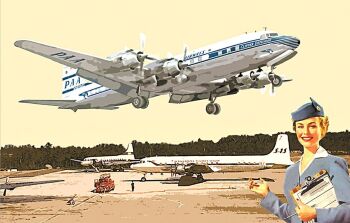 Roden ROD301  Douglas DC-7C American Transcontinental Airliner 1:144