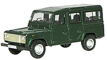 Oxford Diecast 76DEF001  Land Rover Defender LWB Green
