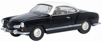 Oxford Diecast 76KG002  Black & Lotus White VW Karmann Ghia
