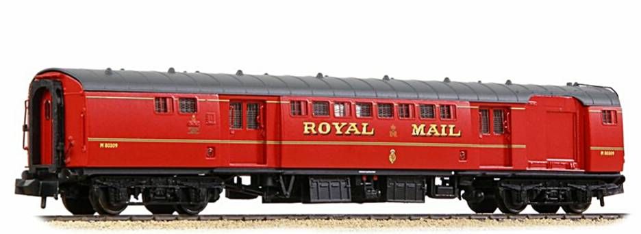Graham Farish 374-901C  BR Mk1 POS Post Office Sorting Van Post Office Red