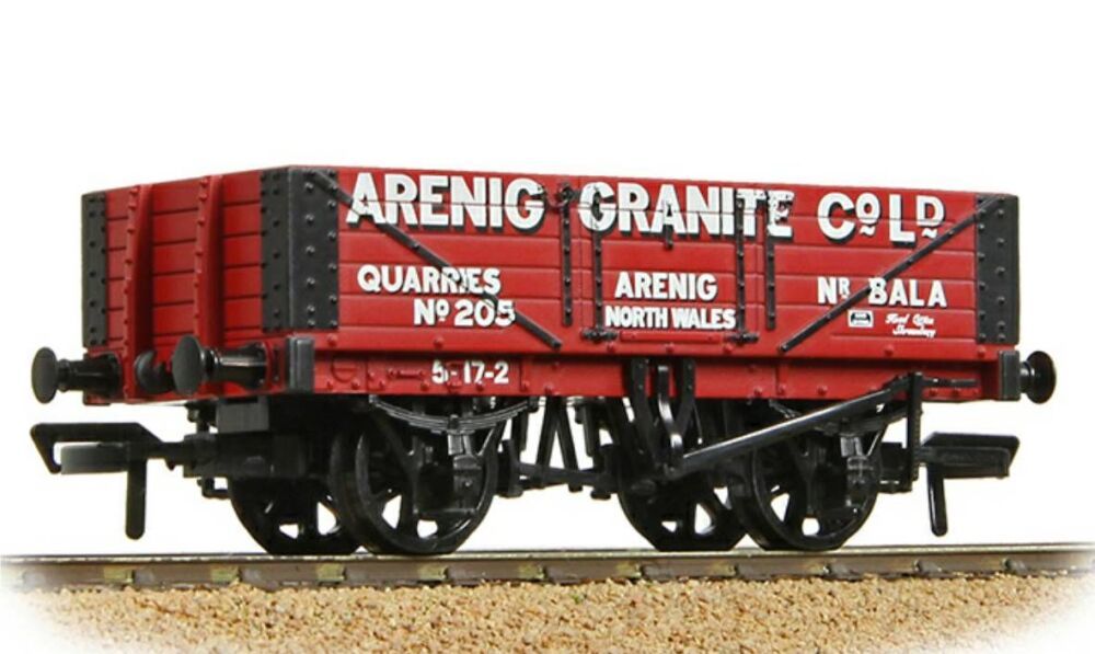 Bachmann 37-026B  5 Plank Wagon Steel Floor 'Arenig Granite Co. Ltd.' Red