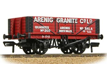 Bachmann 37-026B  5 Plank Wagon Steel Floor 'Arenig Granite Co. Ltd.' Red