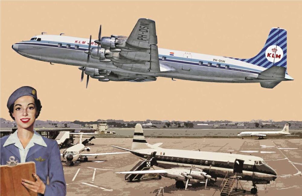 Roden ROD302  US Douglas DC-7C Royal Dutch Airlines (KLM) Passenger Aircraf