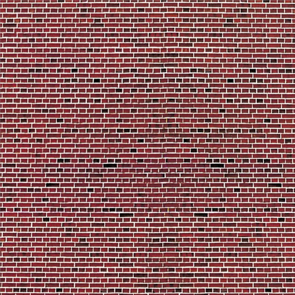 Vollmer 46042  Red brick embossed card sheet HO/OO