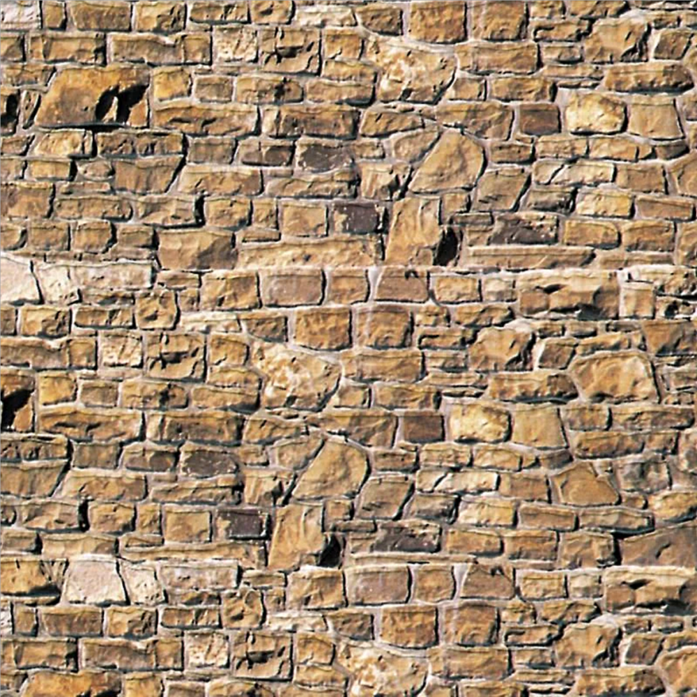 Vollmer 46036  Sandstone Wall embossed card sheet HO/OO