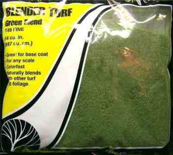 Woodland Scenics T49  Blended turf  (Green blend)