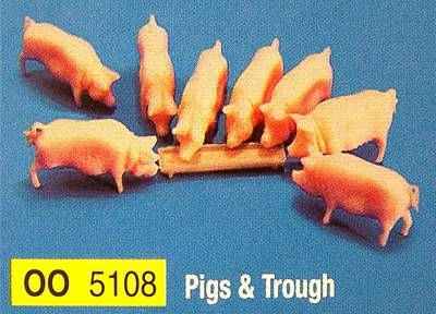 5108  Pigs & trough