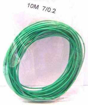 Wire 7/0.2  Green  x 10 metres