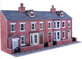 Metcalfe PO274  Low relief terrace house fronts (red brick)