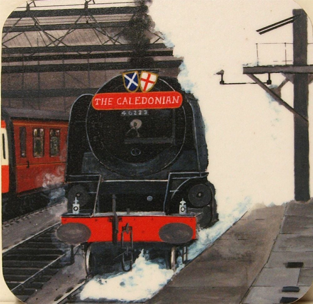 Duchess of Sutherland & The Caledonian train