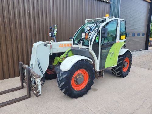 0190: Claas Targo C50 Compact Telescopic Handler. Year 2004, 8267 Hours, Sanderson Headstock With Pallet Tines £ SOLD