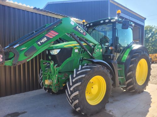 0197: John Deere 6150R c/w MX T412 Loader, Front Links & PTO, Full Suspension, Air Brakes, 50K, 7,068 Hours £ SOLD.